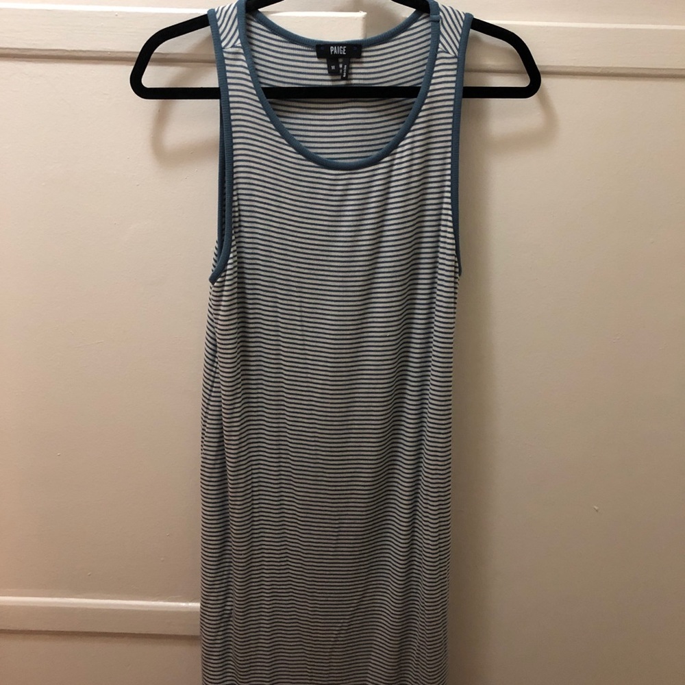Paige blue striped dress